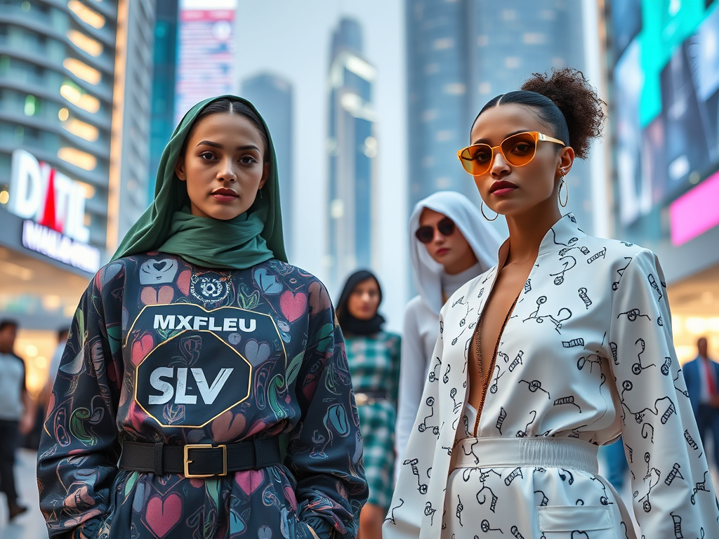 Dubai fashion scene generated by AI